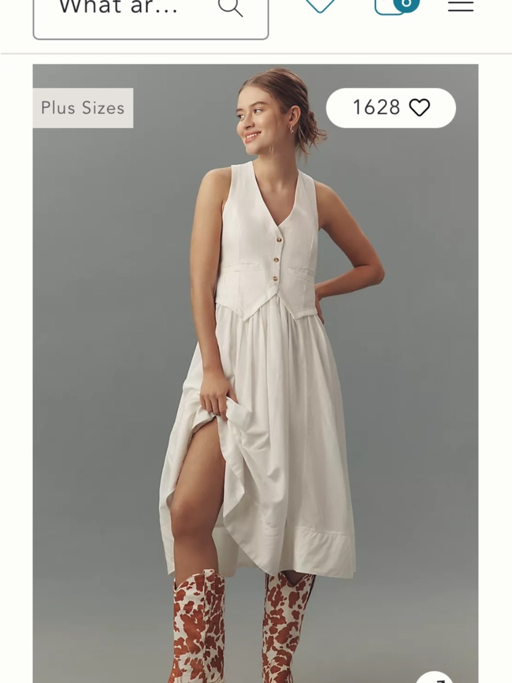 ISO- Sleeveless V-Neck Midi Dress in White - Elegant Everyday Style 1x